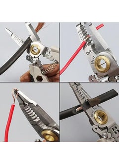 Meakwisht Meakwisht 7Inch Multipurpose Wire Stripper Cutter Stripping Tool Long Nose Electrical Wire Cutter for Electricians Stripping and Cutting  - Image 5