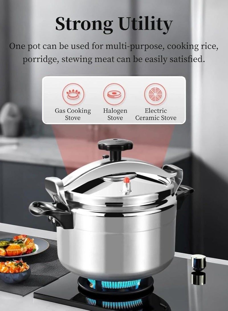 Denx Pressure Cooker Made of high quality 1.9mm thick aluminum, this 7 litre pressure cooker ensures durability and safety. - Image 4