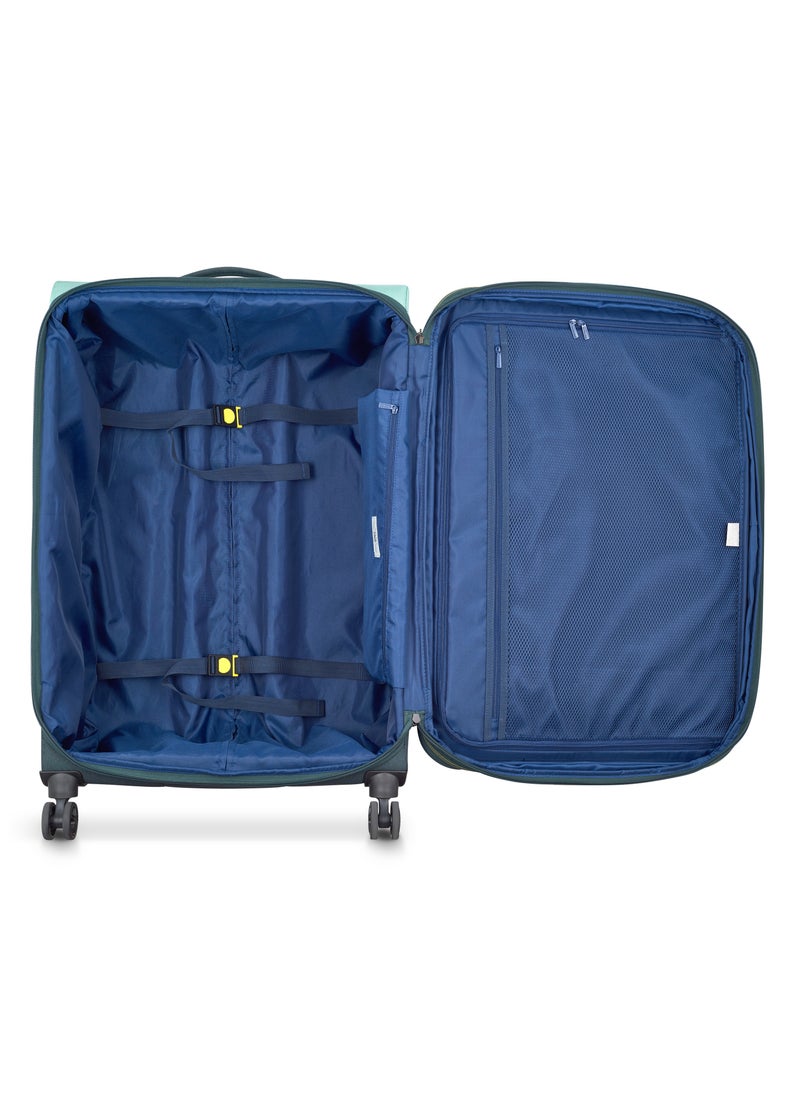 Delsey Brochant 3 Expendable Double wheel luggage Softsided trolley suitcase 67cm Ultramarine Green Medium - pzsku/Z23875D8FB2441998CD7FZ/45/_/1735833605/e9786186-1ea3-4665-8378-e75527a844d6