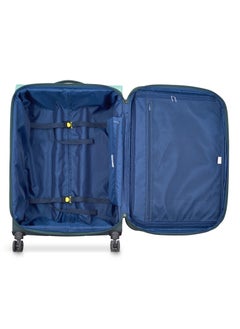 DELSEY Delsey Brochant 3 Expendable Double wheel luggage Softsided trolley suitcase 67cm Ultramarine Green Medium  - Image 3