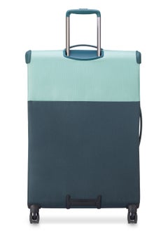 DELSEY Delsey Brochant 3 Expendable Double wheel luggage Softsided trolley suitcase 67cm Ultramarine Green Medium  - Image 4