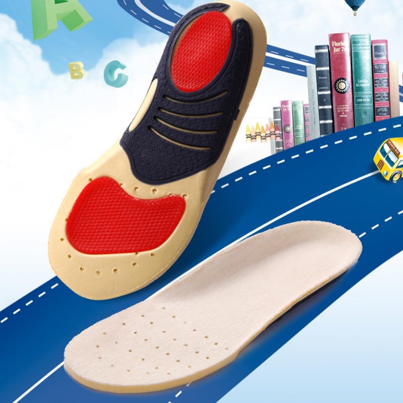 Soybean Fiber Sports Shoe Insoles Size 6 For Boys Sweat Absorption Athletic Running Shoe Pads - Image 3