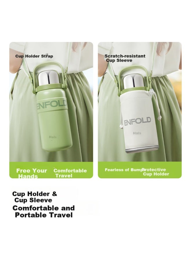 Haers Insulated Bottle, 316 Stainless Steel, Large Capacity, For Men And Women, Students, Stylish Sports Water Bottle With Strap, 1000ml - Image 4