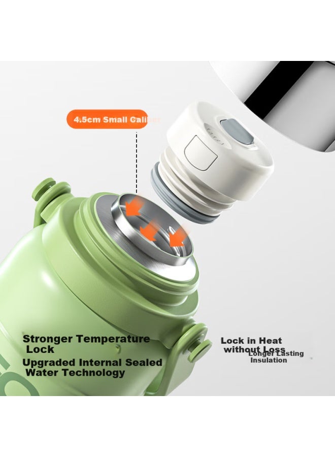 Haers Insulated Bottle, 316 Stainless Steel, Large Capacity, For Men And Women, Students, Stylish Sports Water Bottle With Strap, 1000ml - Image 3