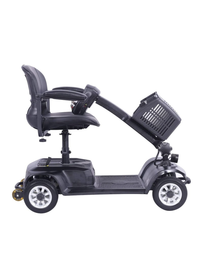 Cool Baby 4 Wheels Electric Folding Mobility Scooter Portable Electric Wheelchair Scooter for Adult and Elderly, BLACK  - Image 3