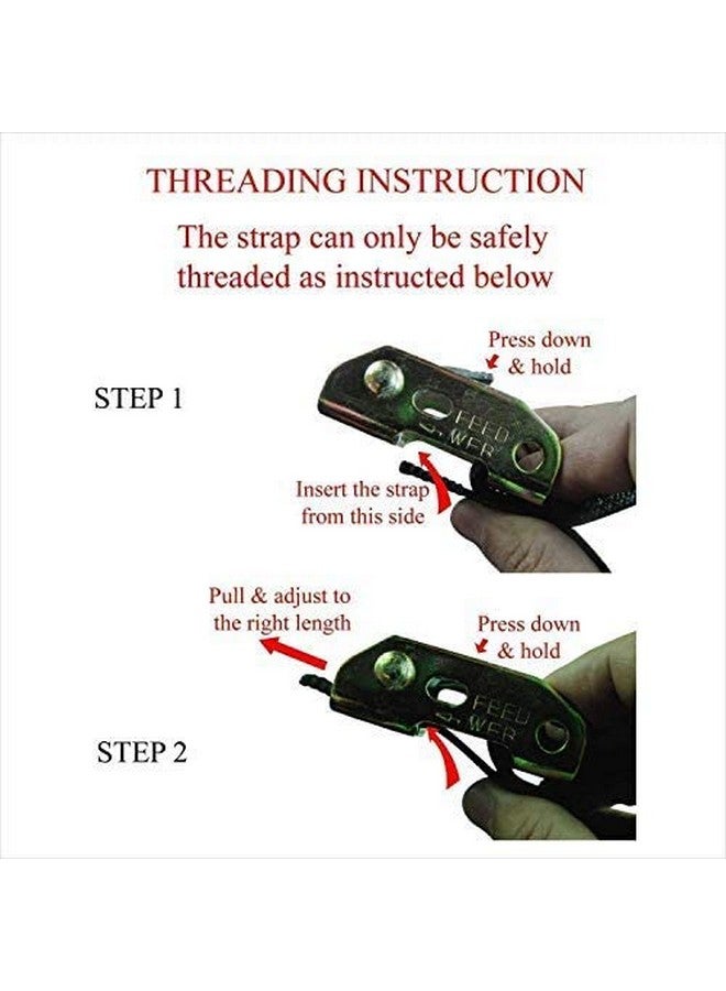 TechHark® Gymnastic Heavy Duty Adjustable Strap Capacity with 14.5ft Adjustable Buckle Straps for Cross Fitness Functional Training for Home Gym,Yoga, Full Body Workout (Buckle Strap) - Image 3