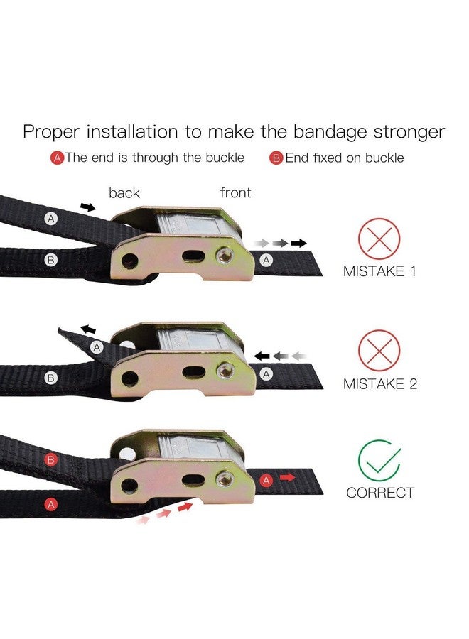 TechHark® Gymnastic Heavy Duty Adjustable Strap Capacity with 14.5ft Adjustable Buckle Straps for Cross Fitness Functional Training for Home Gym,Yoga, Full Body Workout (Buckle Strap) - Image 4