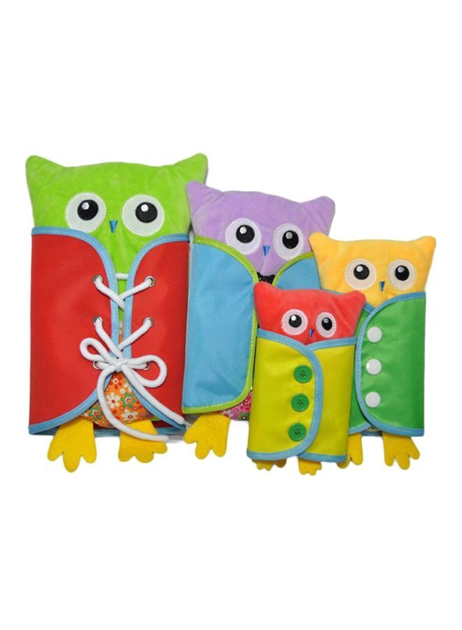 NIBEMINENT 4-Piece Learn To Dress Basic Skill Learning Board Green: 29.5, Purple: 25.5, Yellow: 21.5, Red: 17cm - Image 1