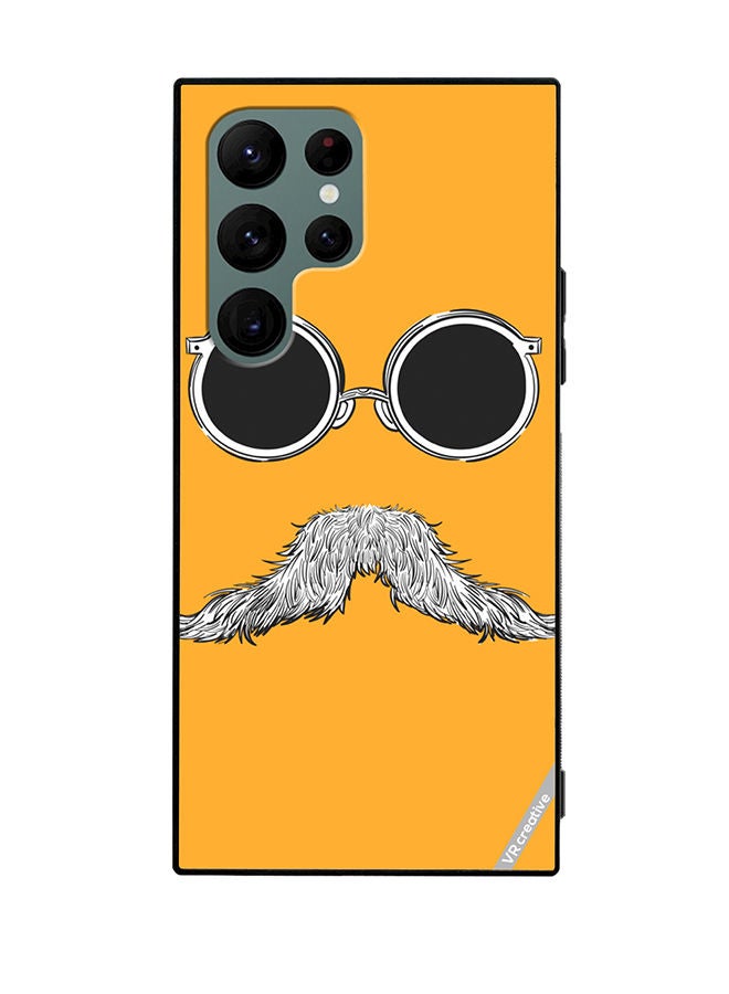 VR CREATIVE Protective Case Cover For Samsung Galaxy S22 Ultra 5G Baba Mustaches Design Multicolour - Image 1