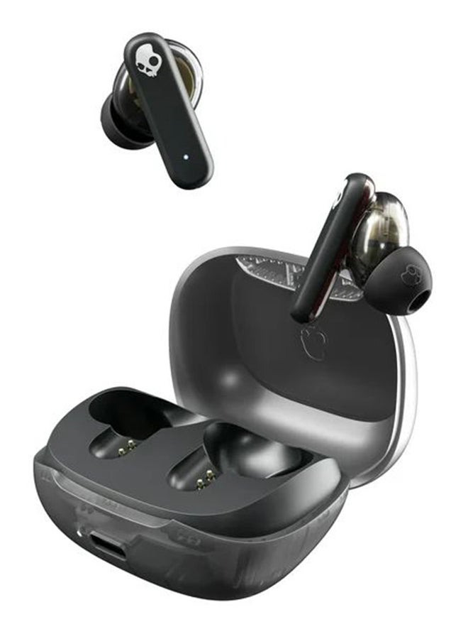 Skullcandy Smokin' Buds in-Ear Wireless Earbuds, 20 Hr Battery, 50% Renewable Plastics, Microphone, Works with iPhone Android and Bluetooth Devices - Midnight Smoke - Image 1