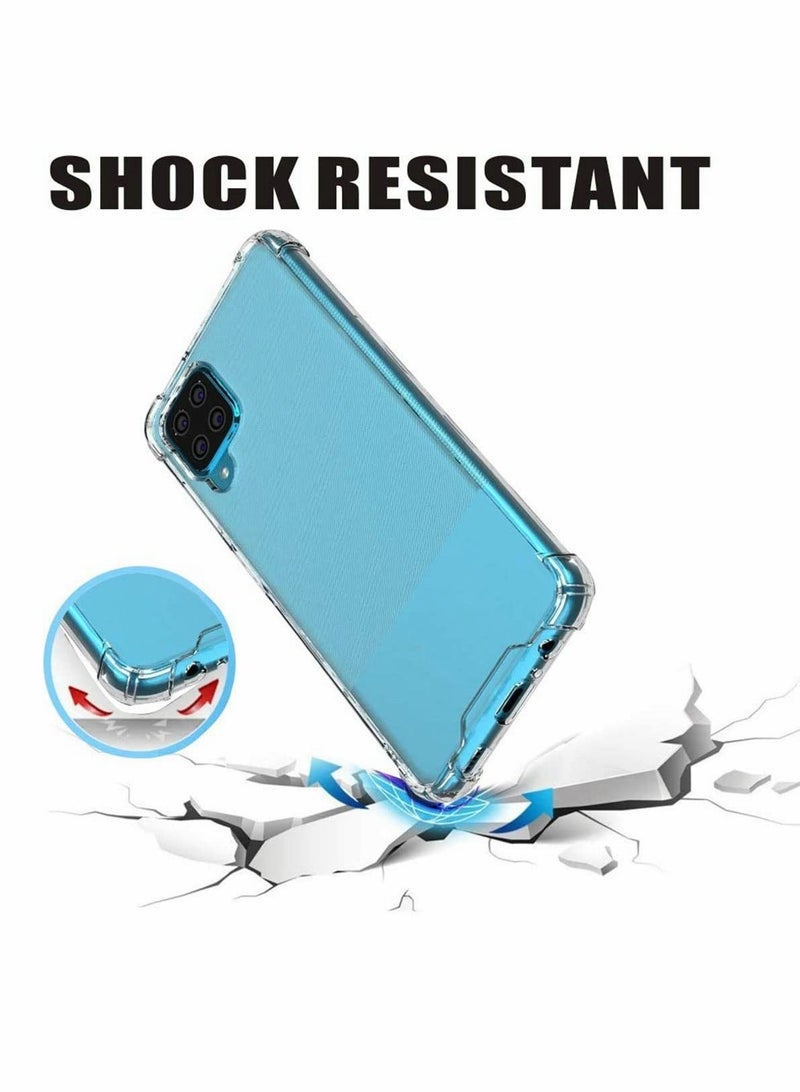 KASTWAVE Case for Samsung Galaxy A12 Case, KASTWAVE Clear Transparent Reinforced Corners TPU Shock-Absorption Flexible Cell Phone Cover for Samsung M12 Case 6.5" Clear - Image 4