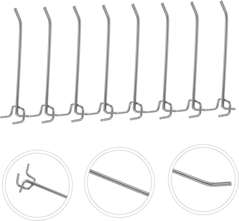 50 Pcs Metal Pegboard Hooks Utility Display Hooks Easy Install For Retail Supermarket Office - Image 4