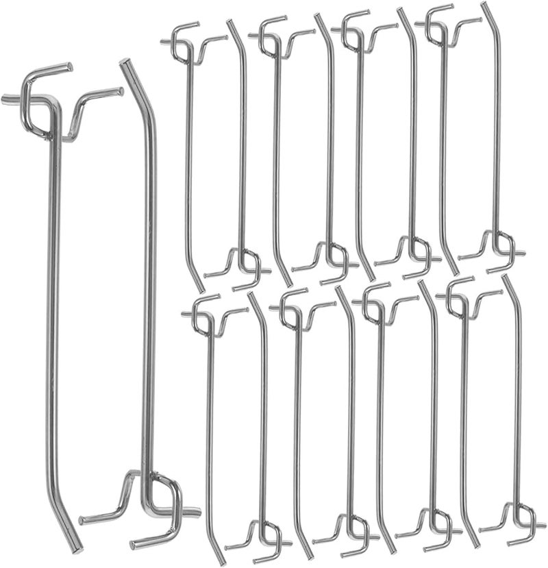 50 Pcs Metal Pegboard Hooks Utility Display Hooks Easy Install For Retail Supermarket Office - Image 1