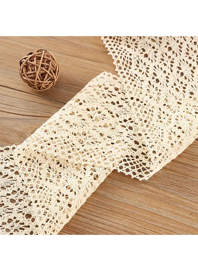 White Cotton Lace Trim 3 94 Inches Wide For DIY Crafts And Home Decor Sewing Supplies - Image 4