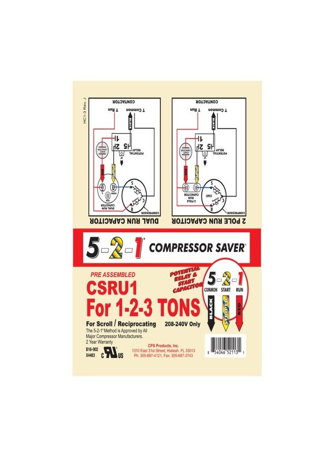 CPS 5-2-1 CSRU1 Compressor Saver for 1 to 3 Ton Units - Image 2