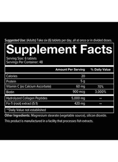 youtheory Collagen for Men - with Biotin, Vitamin C and 18 Amino Acids, Gluten Free Hydrolyzed Collagen Supplement, 290 Capsules  - Image 5