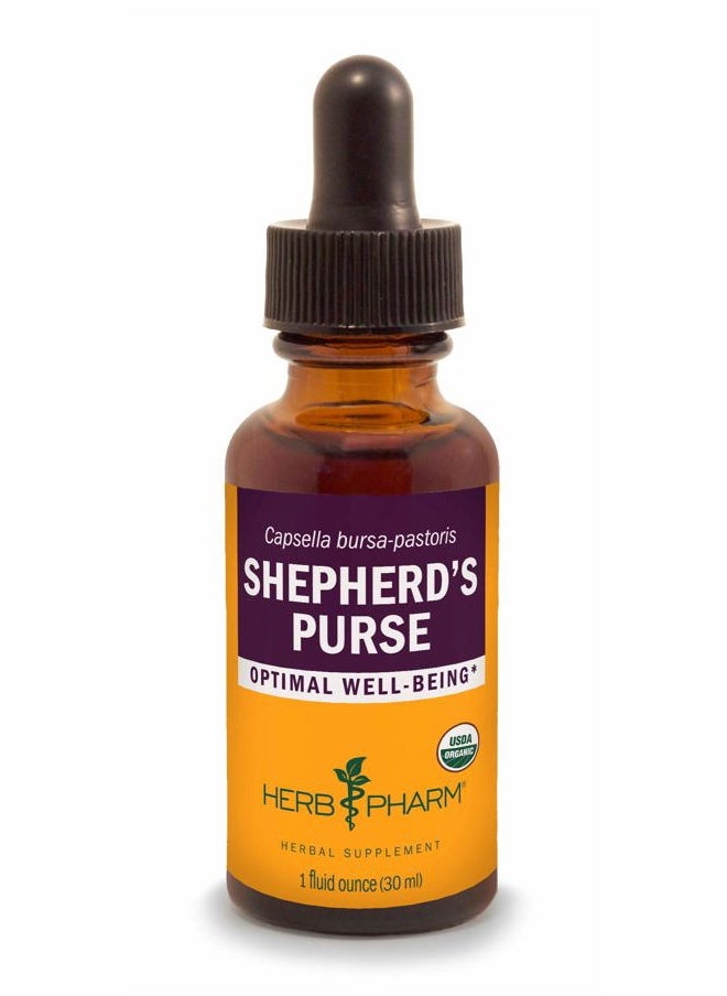 HERB PHARM Certified Organic Shepherd's Purse Liquid Extract, 1 Oz  - Image 1