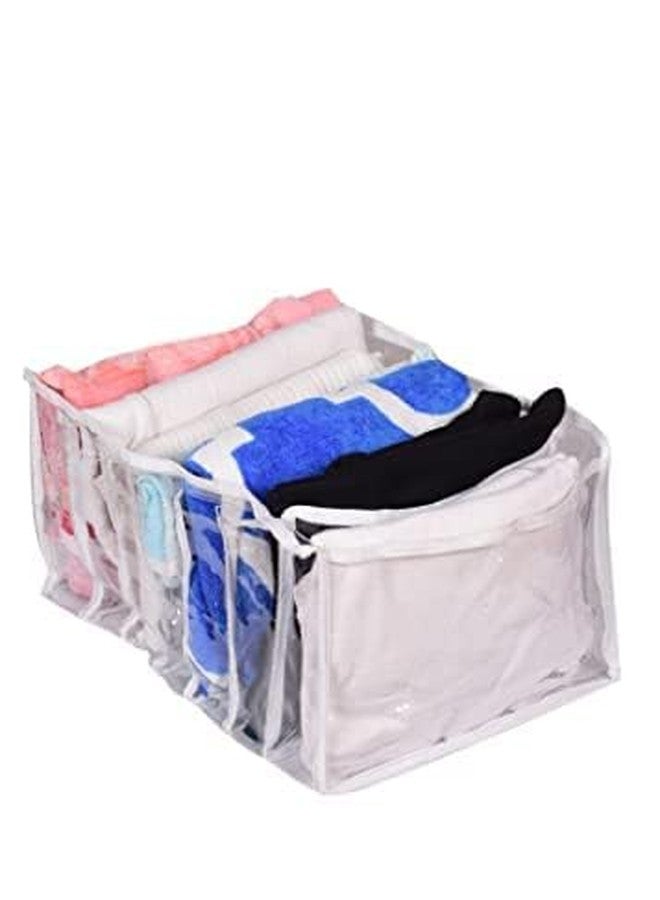 SuneshCreation Sunesh Creation wardrobe organiser, undergarment organizer, shelf organiser for cupboard pack of 1 - Image 1