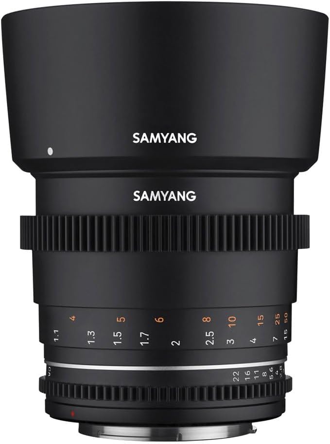 Samyang مجدد - عدسة ساميانغ MF 85MM T1.5 VDSLR MK2 لكاميرات سوني E -مونت -أسود - Image 2