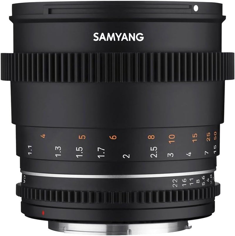 Samyang مجدد - عدسة ساميانغ MF 85MM T1.5 VDSLR MK2 لكاميرات سوني E -مونت -أسود - Image 5