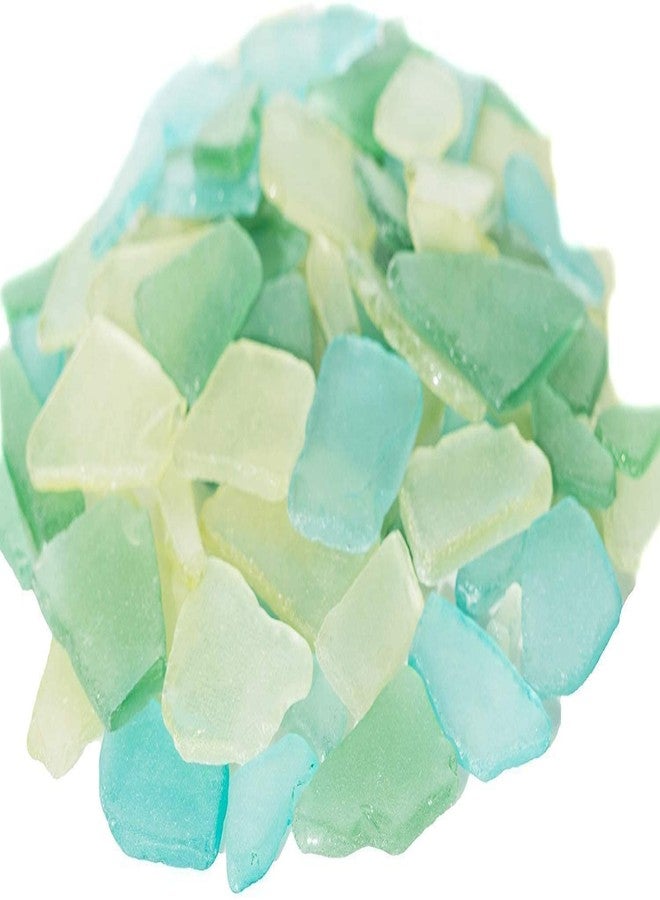 Nautical Crush Trading Sea Glass | 11oz Pale Green Yellow & Aqua Tumbled Sea Glass Decor | Bulk Seaglass Pieces for Beach Wedding Decor & Crafts | Plus Free Nautical eBook by Joseph Rains - Image 3