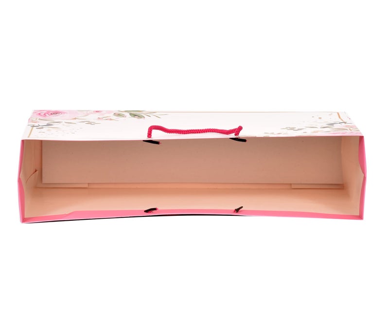 PPJ ® -PAPER CARRY BAG (CORNER FLOWER) 16 Inch X 12 Inch X 4 Inch for DIWALI/WEDDING/FUNCTION/BIRTHDAY/RETURN GIFTS/CHRISTMAS (Pack of 30) - Image 5