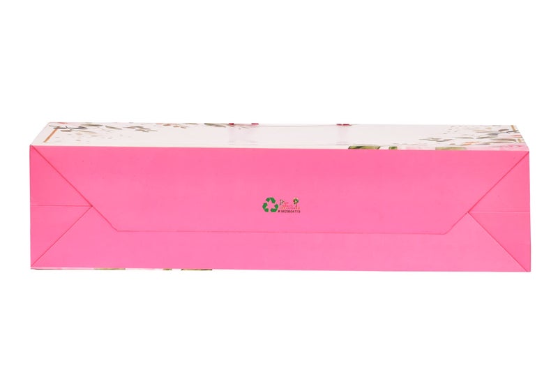 PPJ ® -PAPER CARRY BAG (CORNER FLOWER) 16 Inch X 12 Inch X 4 Inch for DIWALI/WEDDING/FUNCTION/BIRTHDAY/RETURN GIFTS/CHRISTMAS (Pack of 30) - Image 4