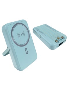 xinzhen PB186 10000mAh Magnetic Power Bank - Ultra Slim, 22.5W Fast Charging, Digital LED Display, Waterproof, Wireless Charging, Portable Power Station Blue  - Image 5