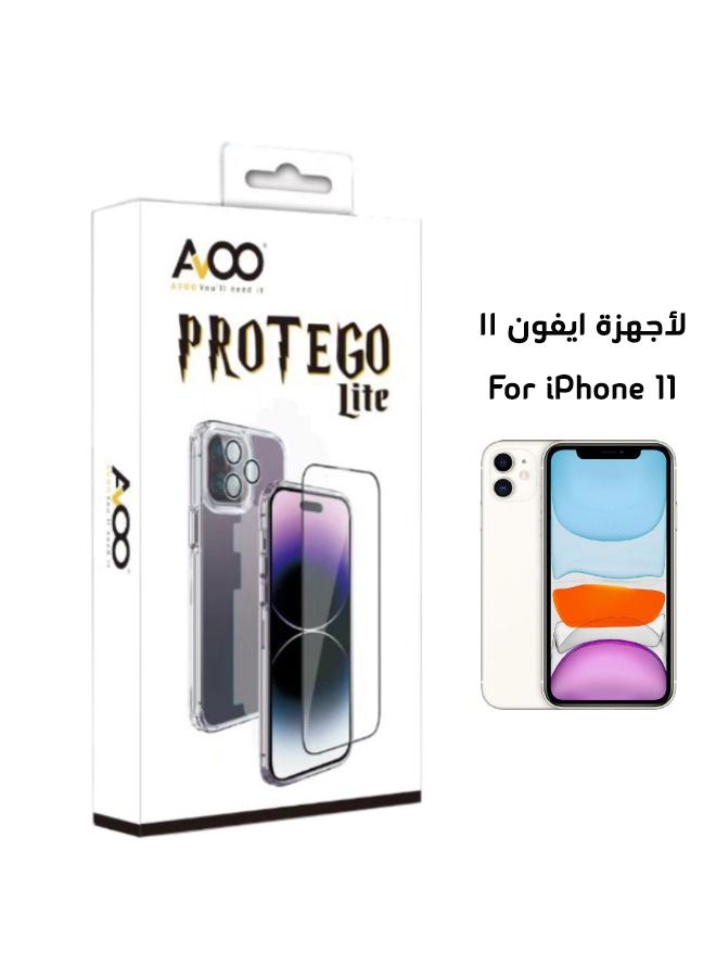 أفو بالكامل بكج حمايه متكاملة ٦ قطع الاصدار الحديث بروتيغو لايت ايفون 11 - Image 1