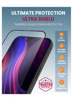 Moxedo Moxedo Ultra Shield Tempered Glass Screen Protector HD Clear 9H Hardness Full Coverage with Auto-Align Easy Applicator for iPhone 15 Plus 6.7 inch  - Image 4