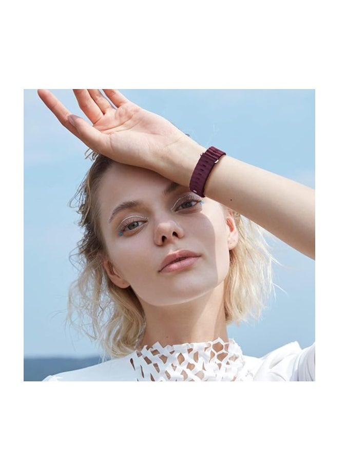 ten.tech - Ten Tech Silicone Band for Apple Watch Ultra/Ultra 2 49mm 45mm 44mm 42mm, Waterproof Soft Silicone Sports Band for iWatch Ultra SE 8/7/6/5/4/3/2/1, Burgundy - Image 1