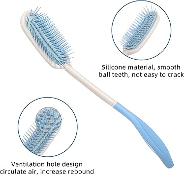 Fanwer 14 Long Reach HairbrushesLong Handle Soft Comb and BrushBeauty Hair Applicable to elderly and handdisabled people inconvenient upper limb activities - Image 3