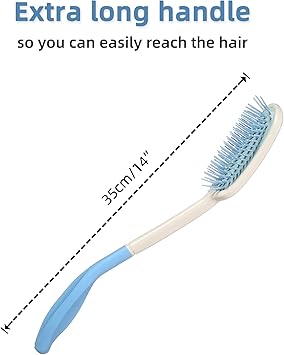 Fanwer 14 Long Reach HairbrushesLong Handle Soft Comb and BrushBeauty Hair Applicable to elderly and handdisabled people inconvenient upper limb activities - Image 5