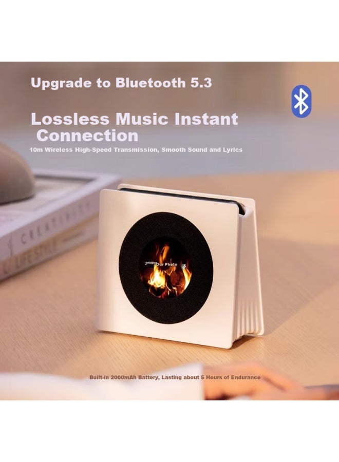 Ten Thousand Fires Wanhuo Smart Retro Bluetooth Speaker With Floating Lyrics, Male Birthday Gift, Practical For Men, High-end For Women, Exquisite And Creative, High-value Small Speaker, Latest Model For 2025 - Image 4