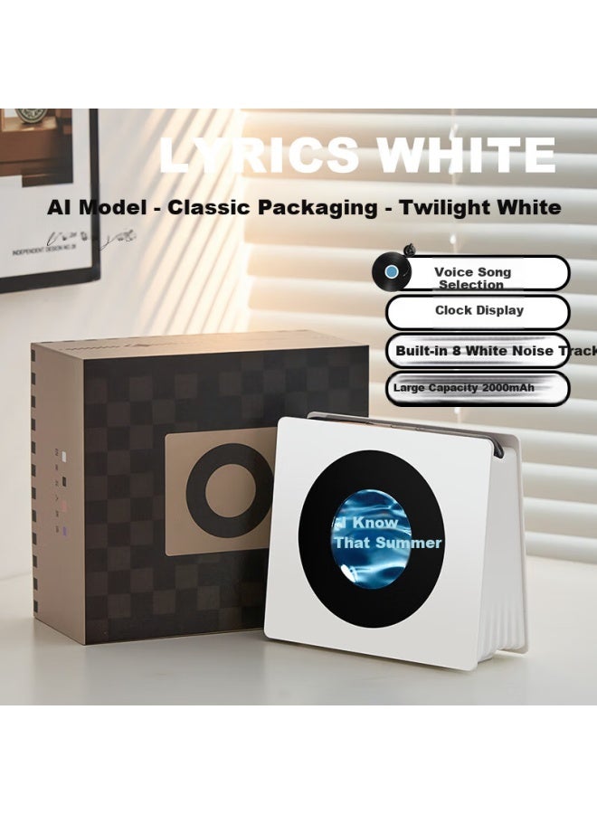 Ten Thousand Fires Wanhuo Smart Retro Bluetooth Speaker With Floating Lyrics, Male Birthday Gift, Practical For Men, High-end For Women, Exquisite And Creative, High-value Small Speaker, Latest Model For 2025 - Image 1