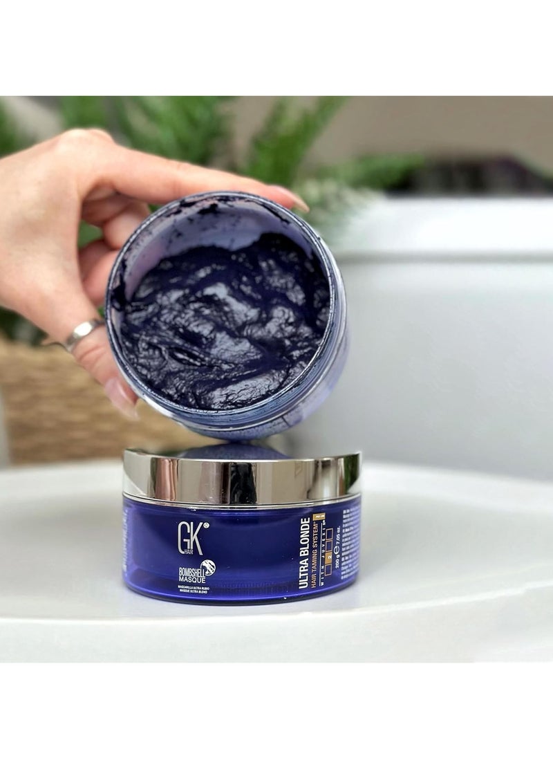 GK Hair - Lavender Bombshell Masque (7.05 Fl Oz/200 g) Semi-Permanent Long Lasting Hair Toning Color Pigments Moisturizing Styling and Coloring Mask for All Hair Types Unisex - Image 1