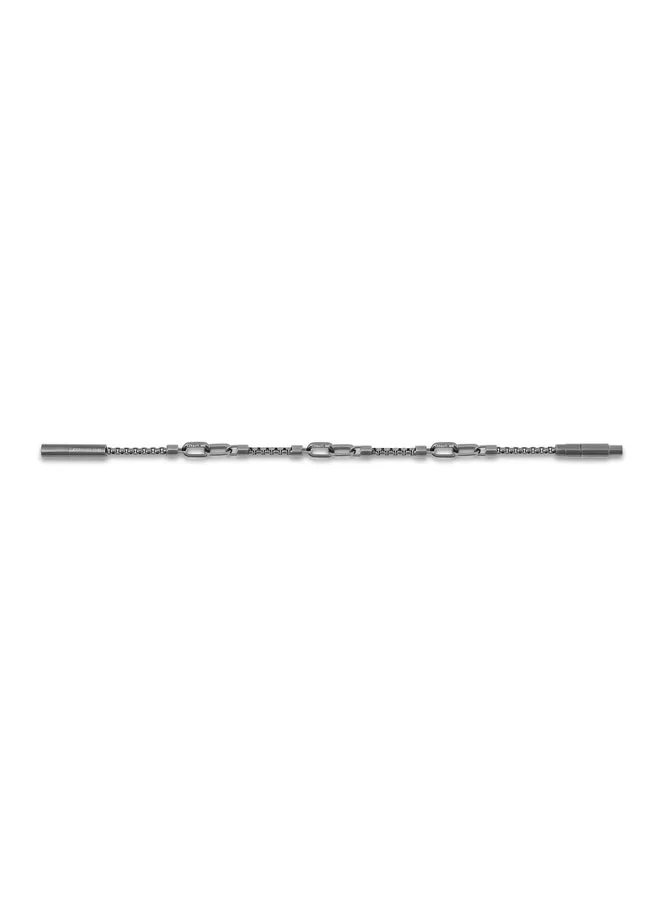 CERRUTI 1881 Saverio Grey Finish Three Motif Bracelet for Men