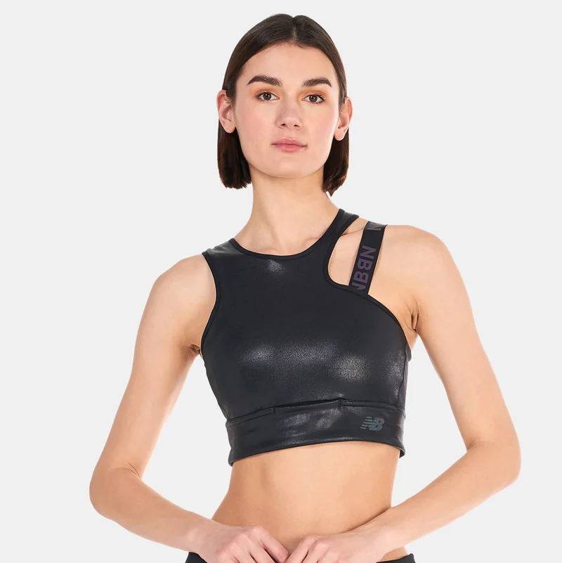 New Balance Women's Q Speed Shape Shield Crop Sports Bra