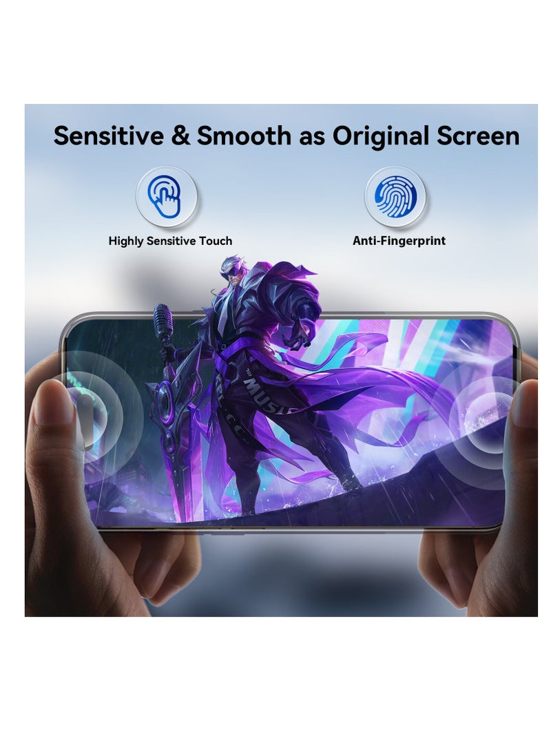 Digi Core مجموعة تغطية كاملة لهاتف iPhone 14 Pro واقي شاشة 3 عبوات 6.1 بوصة 2.5D حواف منحنية مع عدسة كاميرا iPhone 14 Pro وورقة شفافة PVC مضادة للخدش (iPhone 14 Pro، ذهبي) - Image 5