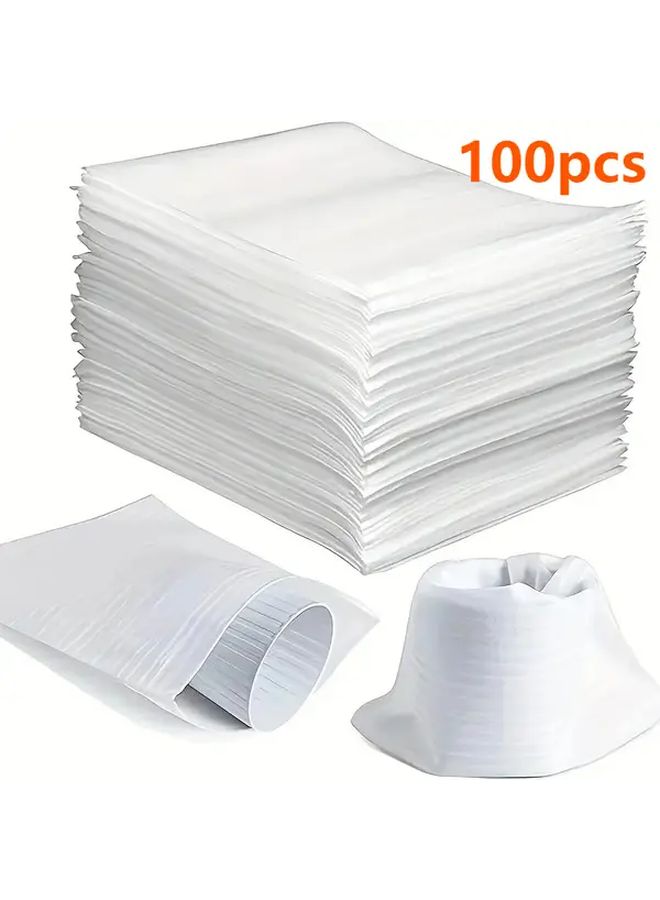 100pcs 3.94x5.91 Inch Reusable Foam Bags Durable PE Protective Packaging for Cups Plates Ceramics - Image 1