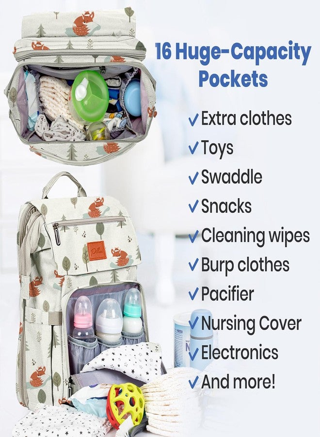 PILLANI Baby Diaper Bag Backpack - Large Bag for Boys & Girls, Waterproof Diaper Backpack - Travel Diaper Bags w/Changing Pad, Baby Registry Search & Shower Gifts - Essentials Must Haves Newborn Stuff - Image 3