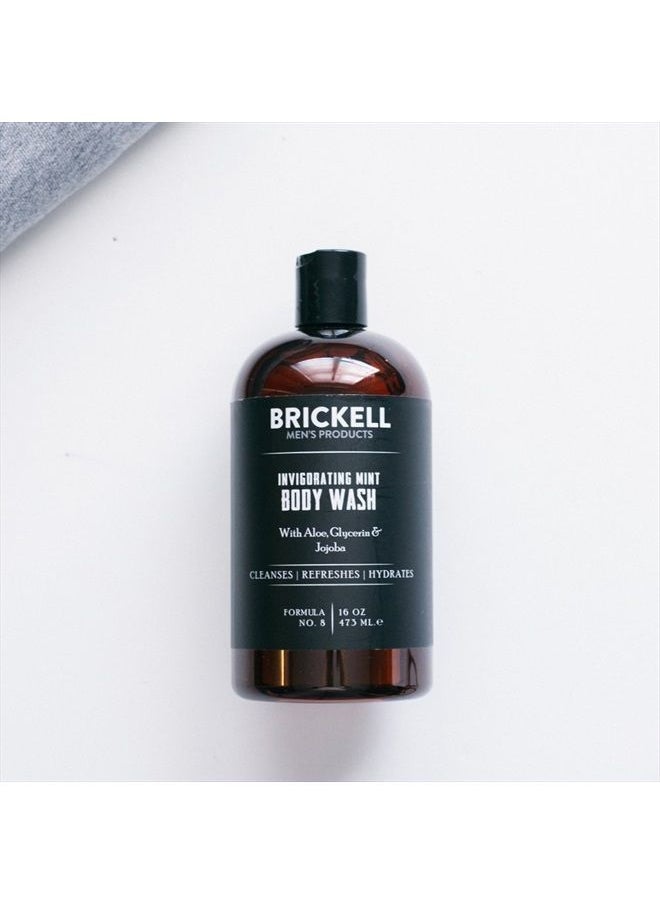 Brickell Men's Products Brickell Men's Invigorating Mint Body Wash for Men, Natural and Organic Deep Cleaning Shower Gel with Aloe, Glycerin, and Jojoba, Sulfate Free  - Image 5