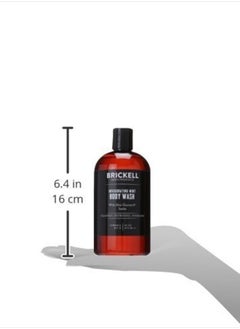 Brickell Men's Products Brickell Men's Invigorating Mint Body Wash for Men, Natural and Organic Deep Cleaning Shower Gel with Aloe, Glycerin, and Jojoba, Sulfate Free  - Image 3