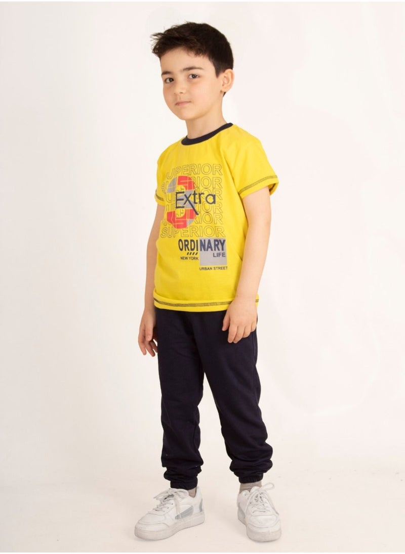 lecoo Cotton summer wear for children boys - for going out, clubbing and home - Summer Melton pants with pockets - comfortable pajamas  - Image 1