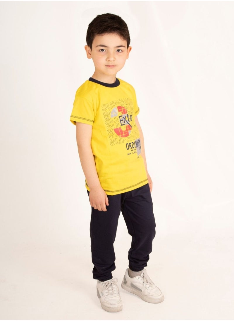 lecoo Cotton summer wear for children boys - for going out, clubbing and home - Summer Melton pants with pockets - comfortable pajamas  - Image 2