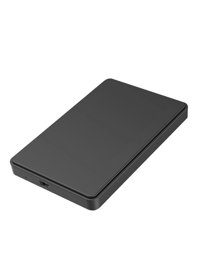 USB3.0 Transparent Mobile Hard Disk Box 2.5 Inches, Notebook Box, SATA Serial Fixed-Color:Black 2.0 - Image 1