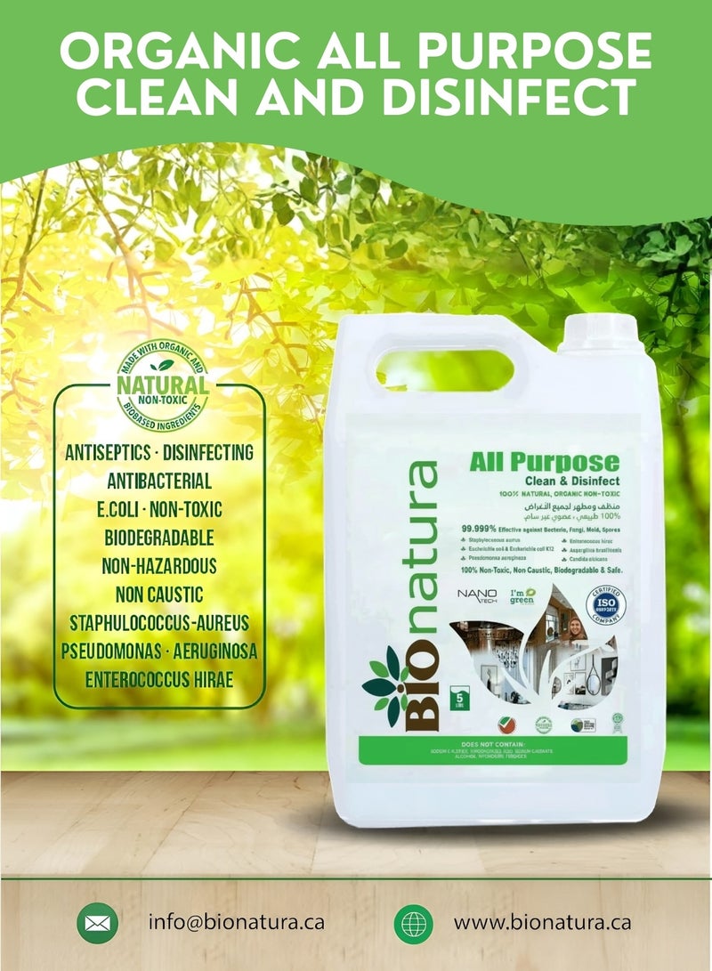 بيوناتورا منظف متعدد الأسطح عضوي وطبيعي – مناسب للأرضيات والمطبخ والحمام، يزيل الدهون والبقع، مطهر مضاد للبكتيريا غير سام، صديق للبيئة وآمن للعائلة والحيوانات الأليفة - Image 3