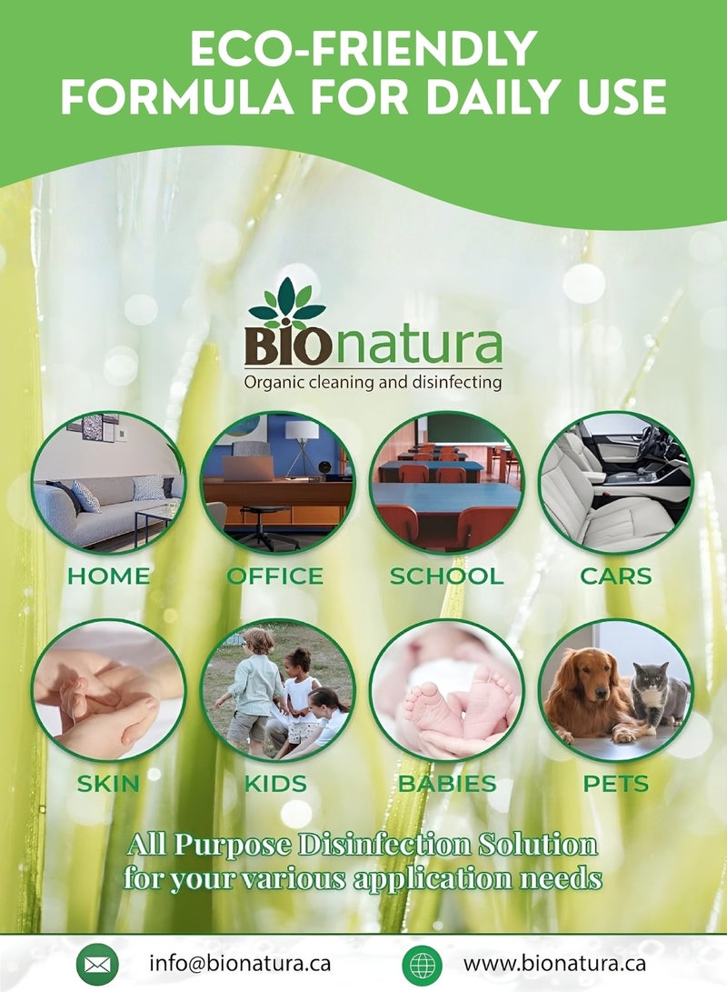 بيوناتورا منظف متعدد الأسطح عضوي وطبيعي – مناسب للأرضيات والمطبخ والحمام، يزيل الدهون والبقع، مطهر مضاد للبكتيريا غير سام، صديق للبيئة وآمن للعائلة والحيوانات الأليفة - Image 5