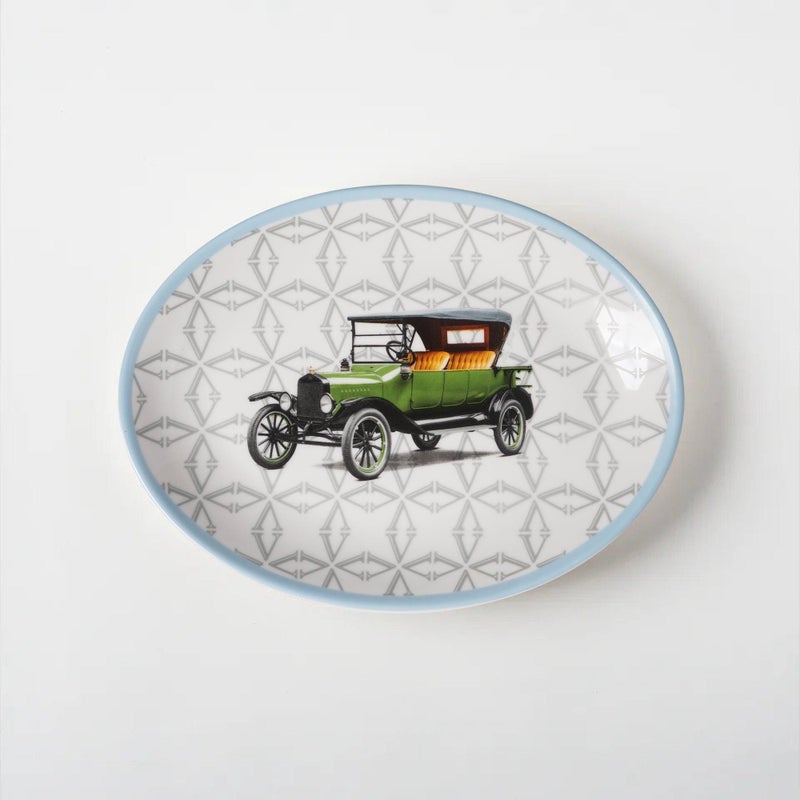 VITELLI DESIGN STUDIO Classic Cars 20s 24 Cm Porcelain Boat Plate - Image 1