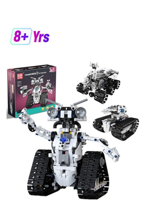 15046 Building Kit, STEM Project Robots, Remote Control and APP Control Ideas, 3-in-1 Robot Kit, Planet Explorer Robot Building Kit, Programmable Robot Building Kit, Gifts for boys and girls, age 8 + (606+PCS)